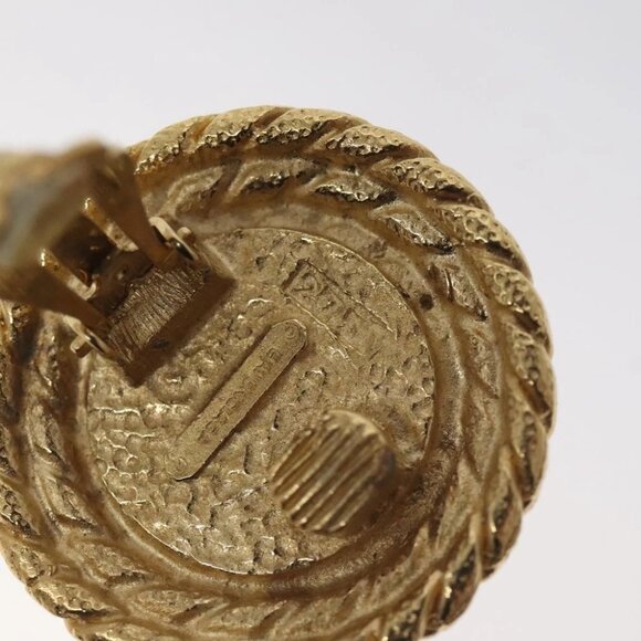 BALENCIAGA Earring Metal Gold Auth bs26822 - Picture 6 of 9